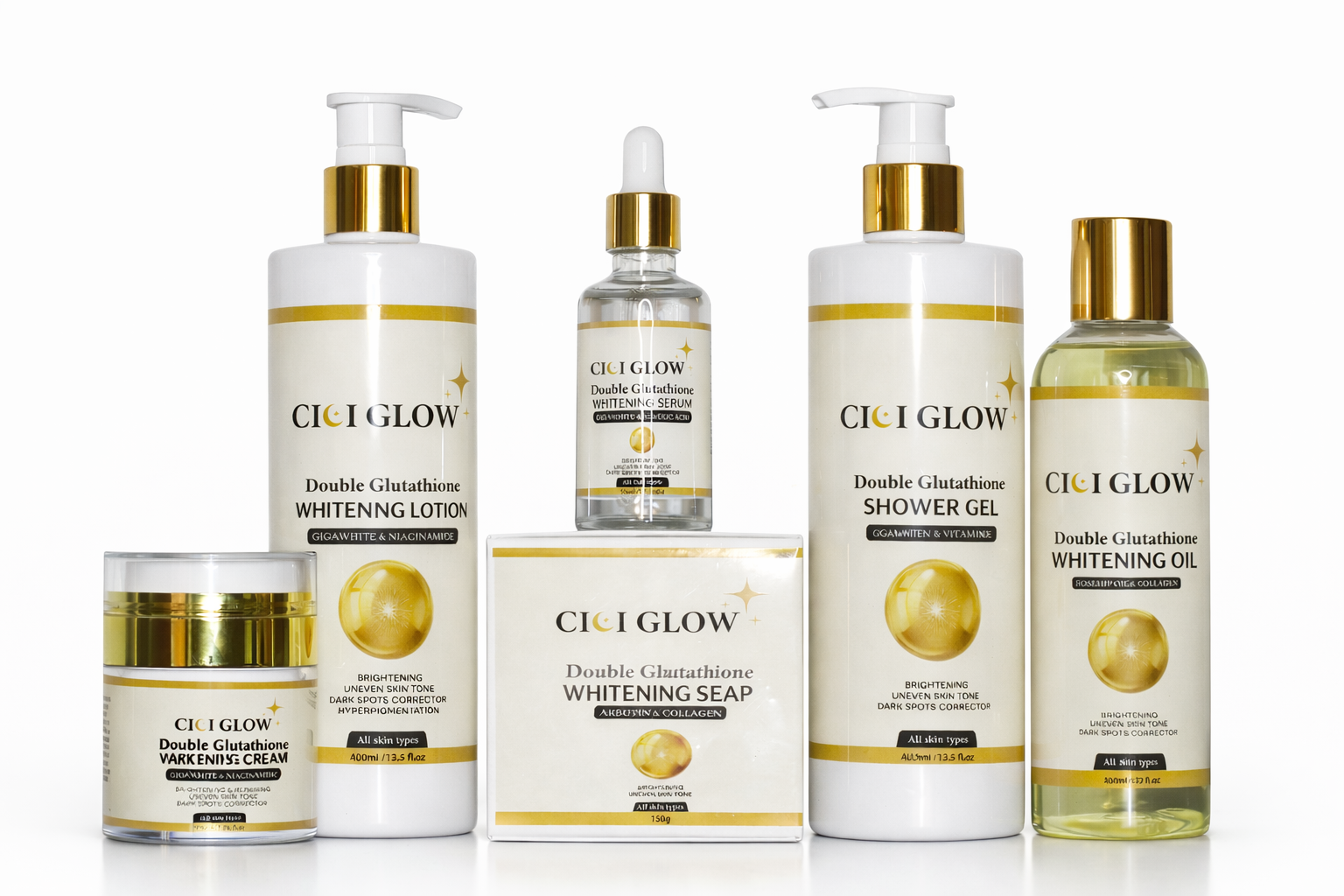 CICI GLOW - Double Glutathione Whitening Set